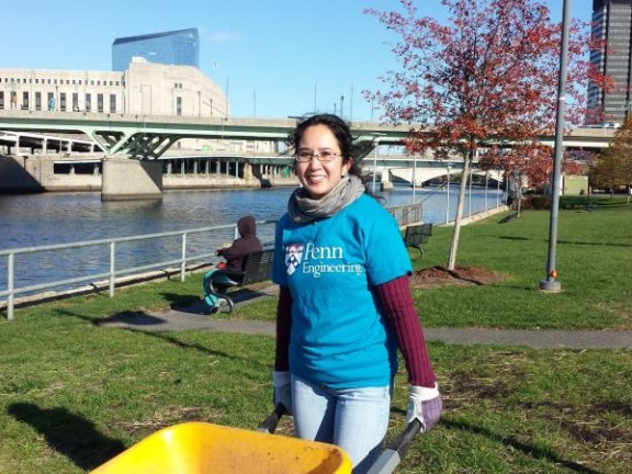 volunteering on Schuylkill Banks