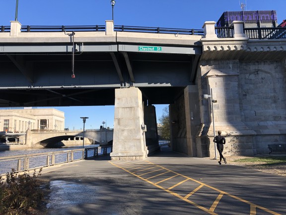 Schuylkill Banks at Chestnut Street Bridge